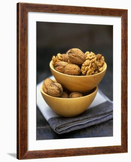 Walnuts in Wooden Bowls-Akiko Ida-Framed Photographic Print