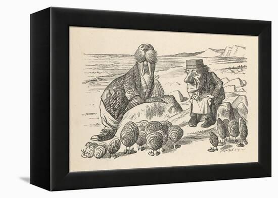 Walrus and Carpenter Address the Oysters-null-Framed Stretched Canvas