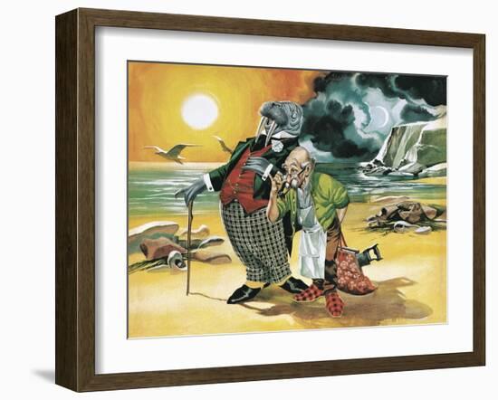 Walrus and the Carpenter-Ron Embleton-Framed Giclee Print