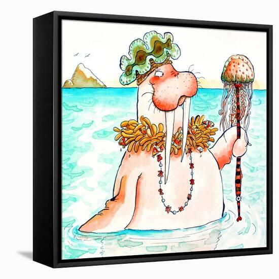 Walrus Sea Queen-Maylee Christie-Framed Premier Image Canvas