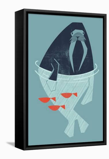 Walrus-null-Framed Premier Image Canvas