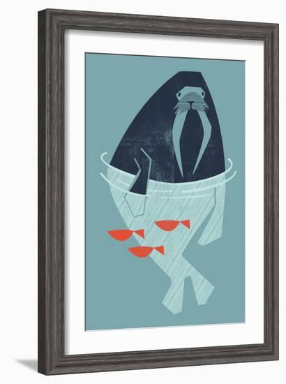 Walrus-null-Framed Giclee Print