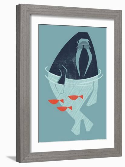 Walrus-null-Framed Giclee Print