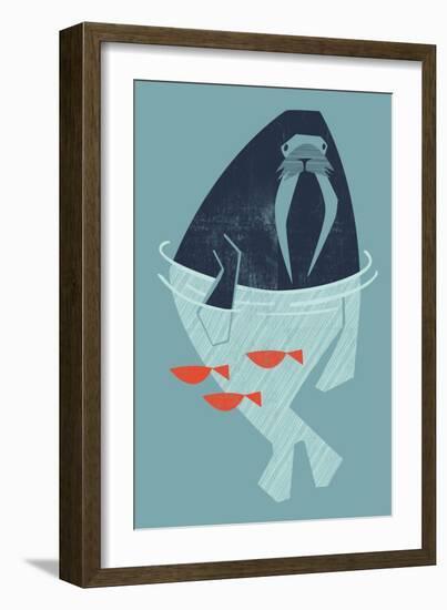 Walrus-null-Framed Giclee Print