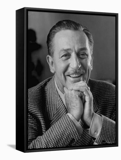 Walt Disney in Smiling Portrait-Alfred Eisenstaedt-Framed Premier Image Canvas