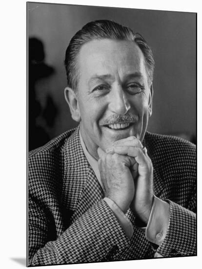 Walt Disney in Smiling Portrait-Alfred Eisenstaedt-Mounted Premium Photographic Print