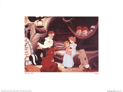 Walt Disney S Peter Pan Wendy Sings A Lullaby Art Print By Unknown Art Com