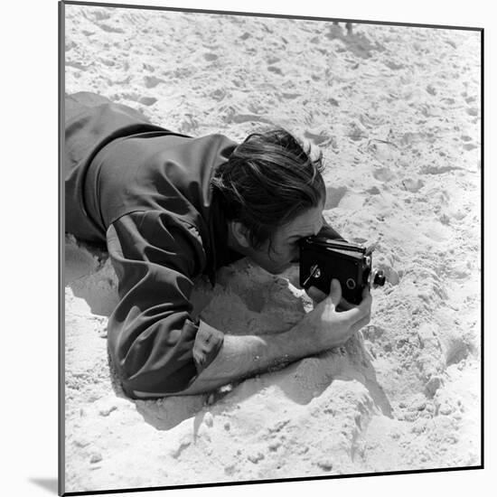 Walt Disney Using Camera in Rio De Janeiro, Brazil, 1941-Hart Preston-Mounted Photographic Print