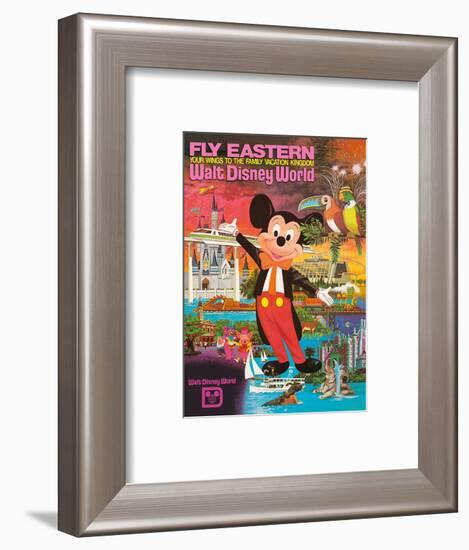 Walt Disney World - Fly Eastern Airlines - Orlando, Florida-Pacifica Island Art-Framed Art Print