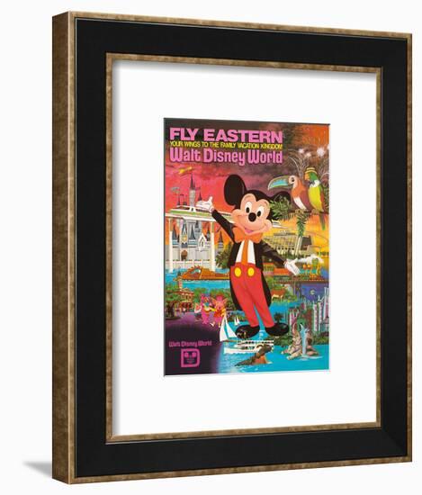 Walt Disney World - Fly Eastern Airlines - Orlando, Florida-Pacifica Island Art-Framed Art Print