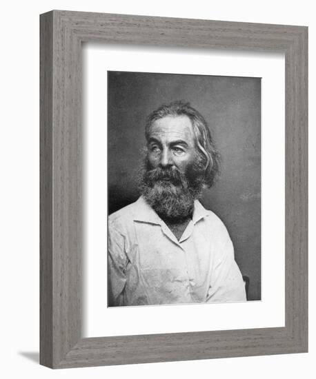 Walt Whitman (1819-189), American Poet, C1880S-MATHEW B BRADY-Framed Giclee Print