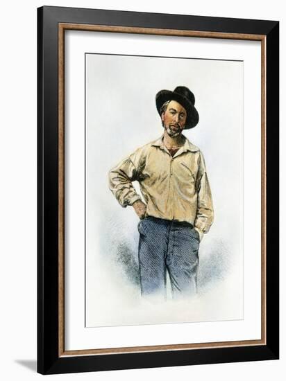 Walt Whitman (1819-1892)-Samuel Hollyer-Framed Giclee Print