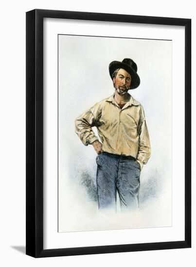 Walt Whitman (1819-1892)-Samuel Hollyer-Framed Giclee Print