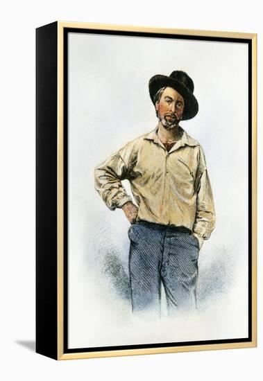 Walt Whitman (1819-1892)-Samuel Hollyer-Framed Premier Image Canvas