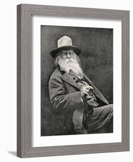 Walt Whitman (1819-91)-null-Framed Photographic Print