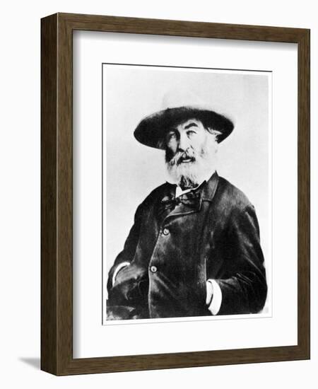 Walt Whitman, American Poet, C1866-MATHEW B BRADY-Framed Giclee Print