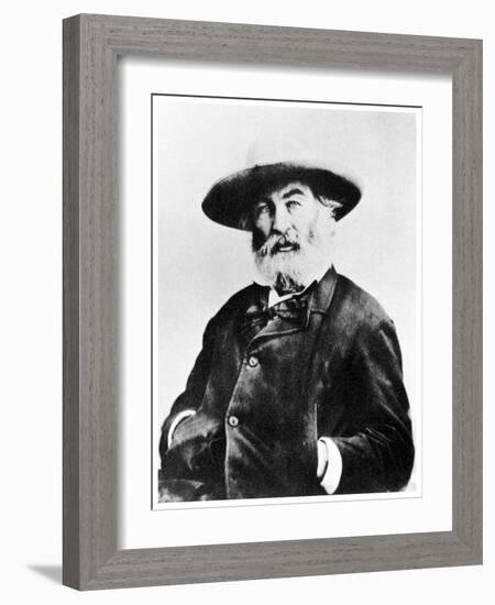 Walt Whitman, American Poet, C1866-MATHEW B BRADY-Framed Giclee Print