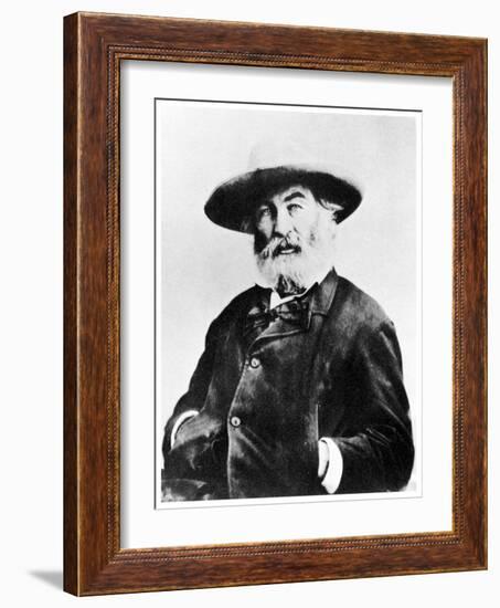 Walt Whitman, American Poet, C1866-MATHEW B BRADY-Framed Giclee Print
