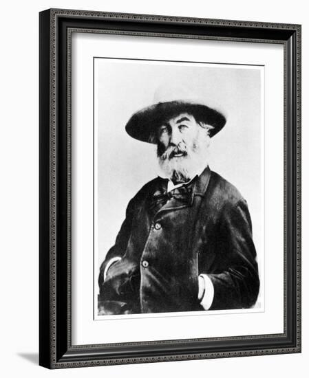 Walt Whitman, American Poet, C1866-MATHEW B BRADY-Framed Giclee Print