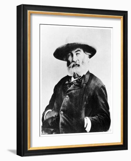 Walt Whitman, American Poet, C1866-MATHEW B BRADY-Framed Giclee Print