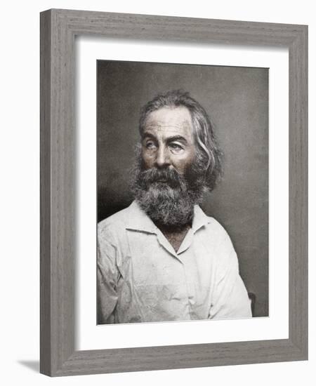 Walt Whitman, American Poet, C1880S-MATHEW B BRADY-Framed Giclee Print