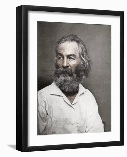 Walt Whitman, American Poet, C1880S-MATHEW B BRADY-Framed Giclee Print