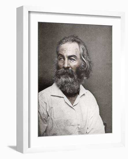 Walt Whitman, American Poet, C1880S-MATHEW B BRADY-Framed Giclee Print