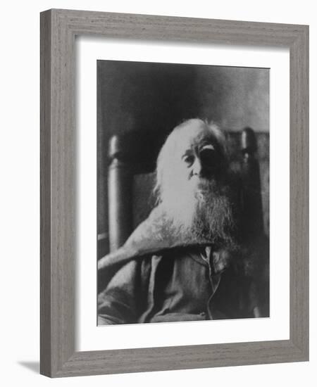 Walt Whitman American Poet, in 1991, the Last Year of His Life, Thomas Eakins-null-Framed Art Print