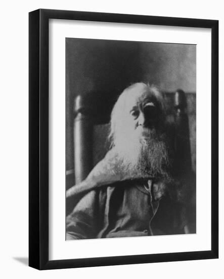 Walt Whitman American Poet, in 1991, the Last Year of His Life, Thomas Eakins-null-Framed Art Print