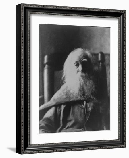 Walt Whitman American Poet, in 1991, the Last Year of His Life, Thomas Eakins-null-Framed Art Print