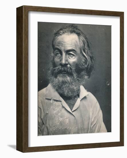 'Walt Whitman', c1862, (1939)-Mathew Brady-Framed Photographic Print