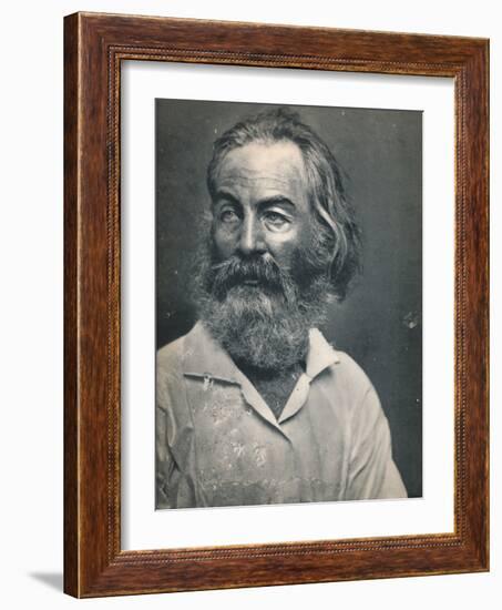 'Walt Whitman', c1862, (1939)-Mathew Brady-Framed Photographic Print