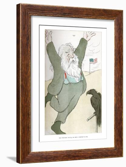 Walt Whitman, Inciting the Bird of Freedom to Soar, 1904-Max Beerbohm-Framed Giclee Print