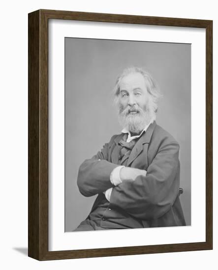 Walt Whitman Portrait Circa 1861-1865-Stocktrek Images-Framed Photographic Print