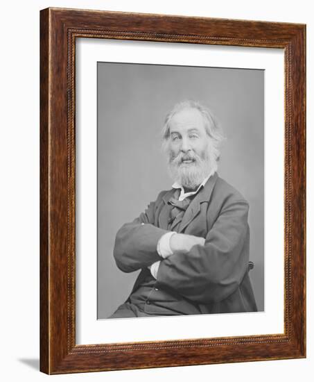 Walt Whitman Portrait Circa 1861-1865-Stocktrek Images-Framed Photographic Print