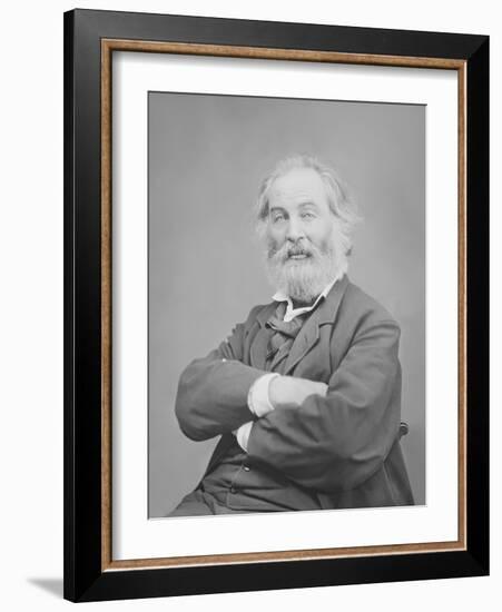 Walt Whitman Portrait Circa 1861-1865-Stocktrek Images-Framed Photographic Print