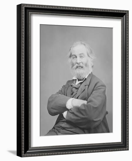 Walt Whitman Portrait Circa 1861-1865-Stocktrek Images-Framed Photographic Print
