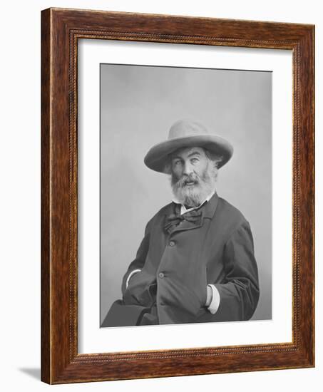 Walt Whitman Portrait Circa 1861-1865-Stocktrek Images-Framed Photographic Print