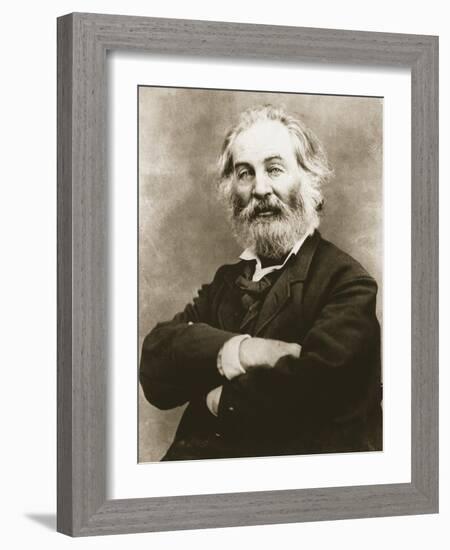 Walt Whitman-Mathew Brady-Framed Giclee Print