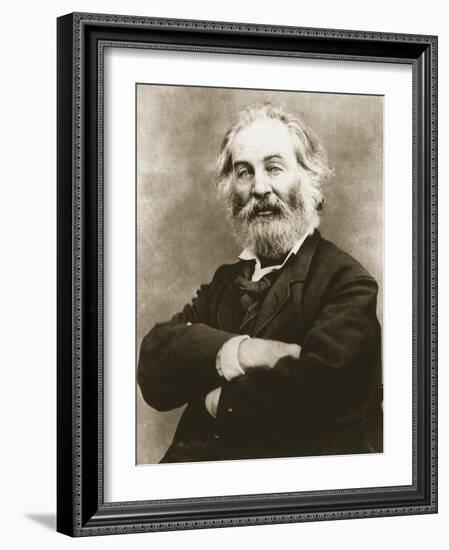 Walt Whitman-Mathew Brady-Framed Giclee Print