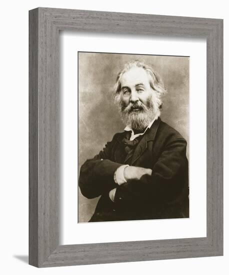 Walt Whitman-Mathew Brady-Framed Giclee Print