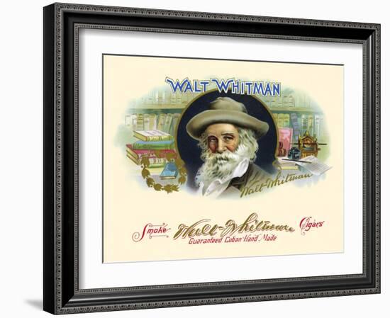 Walt Whitman-Haywood, Strasser & Voigt Litho-Framed Art Print