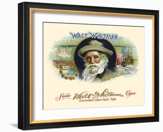 Walt Whitman-Haywood, Strasser & Voigt Litho-Framed Art Print