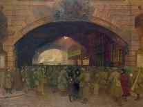 Victoria Station, Troops Leaving for the Front-Walter Bayes-Framed Giclee Print
