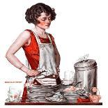 "Dirty Dishes," Saturday Evening Post Cover, February 23, 1924-Walter Beach Humphrey-Giclee Print