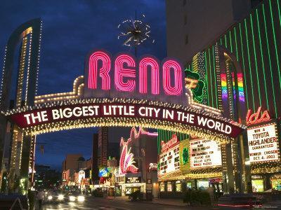 Neon Signs on Virginia Street in Reno, NV, The Biggest Little City in the  World' Photographic Print - Alfred Eisenstaedt