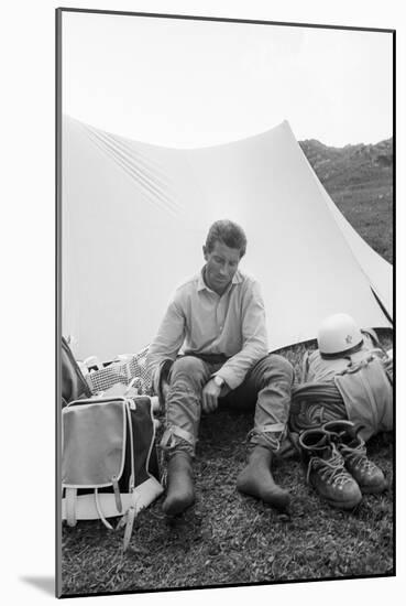 Walter Bonatti on the Eiger-Mario de Biasi-Mounted Giclee Print