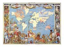 Map: British Empire, 1886-Walter Crane-Giclee Print