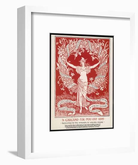 Walter Crane's Garland-null-Framed Art Print