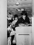 Members of the Rolling Stones Checking Their Instruments Before a Concert at Forest Hills Stadium-Walter Daran-Framed Premium Photographic Print